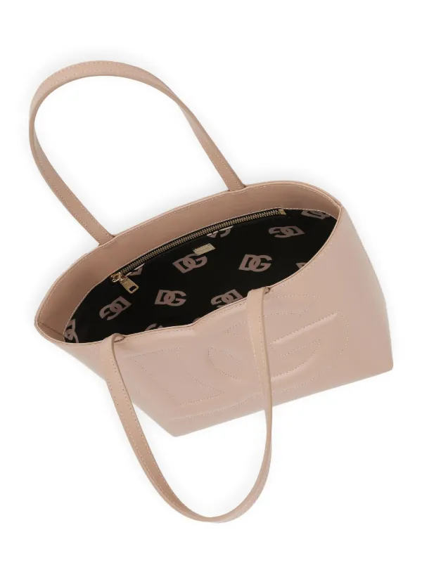 トートバッグ Dolce&Gabbana Dg Logo Shopping Bag Small calfskin DG Logo Bag shopper in Black for Women