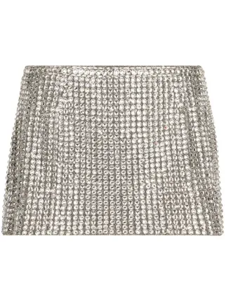 Dolce & Gabbana KIM DOLCE&GABBANA crystal-embellished Mini Skirt - Farfetch