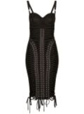 Dolce & Gabbana KIM DOLCE&GABBANA eyelet-detail midi dress - Black