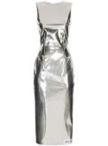 Dolce & Gabbana KIM DOLCE&GABBANA foiled midi dress - Silver