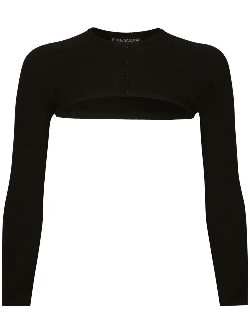 Cardigan crop à boutonnière - Dolce & Gabbana - Modalova