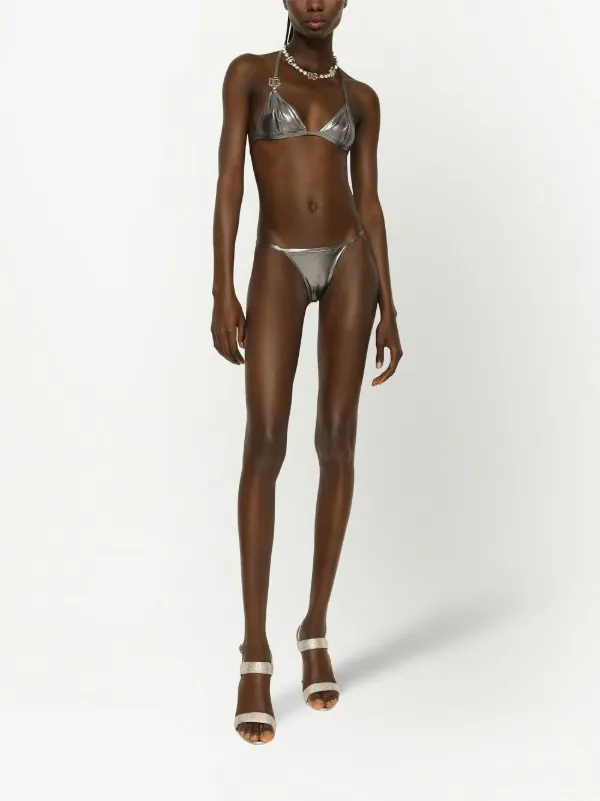 Dolce & Gabbana KIM DOLCE&GABBANA DG-logo Triangle Bikini - Farfetch