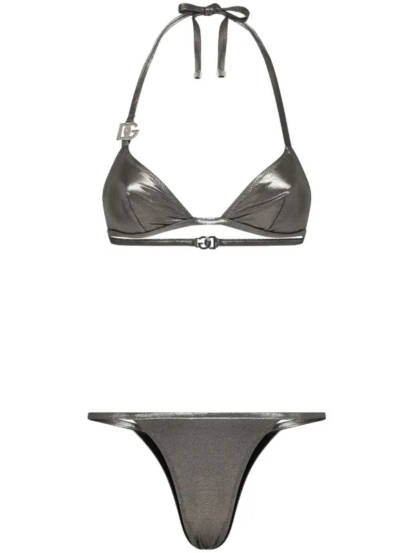 Dolce & Gabbana DG-logo Triangle Bralette - Farfetch