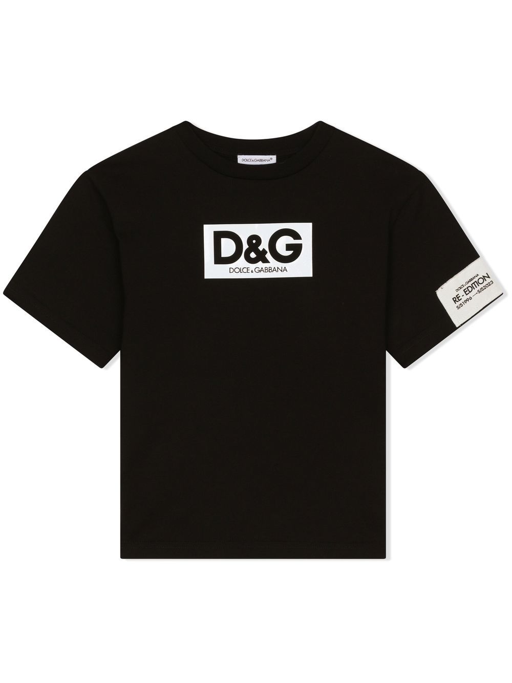 Dolce & Gabbana Kids' T-shirt Mit Logo-print In Black