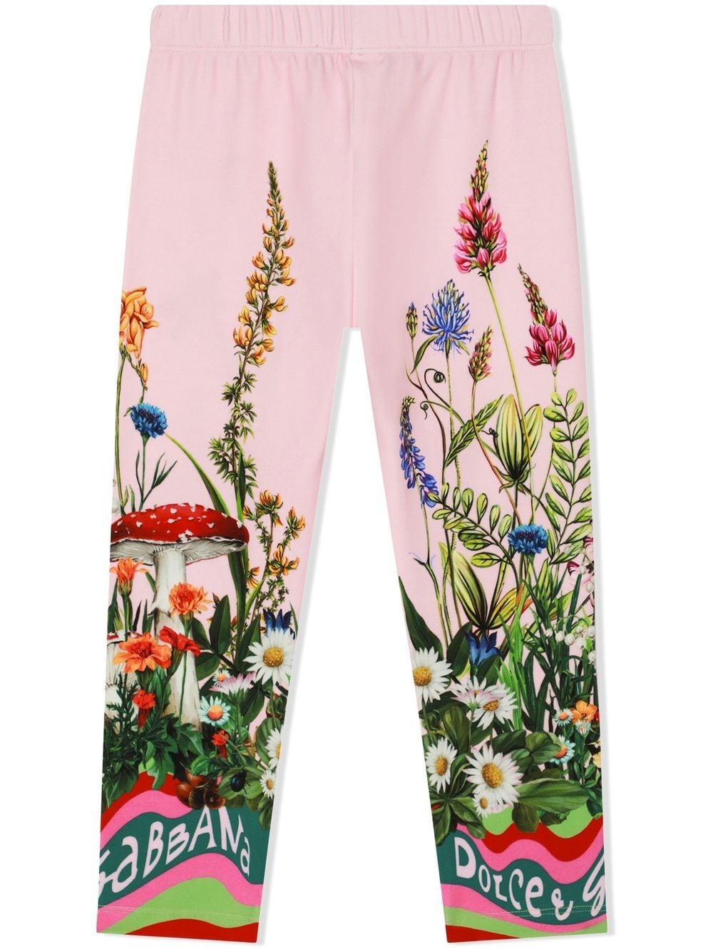 Dolce & Gabbana Kids Trainingsbroek met bloemenprint - Roze