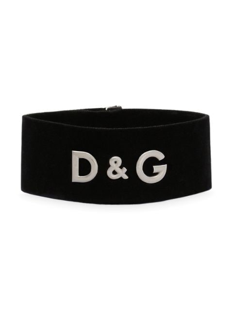 Dolce & Gabbana Kids - wide logo bracelet