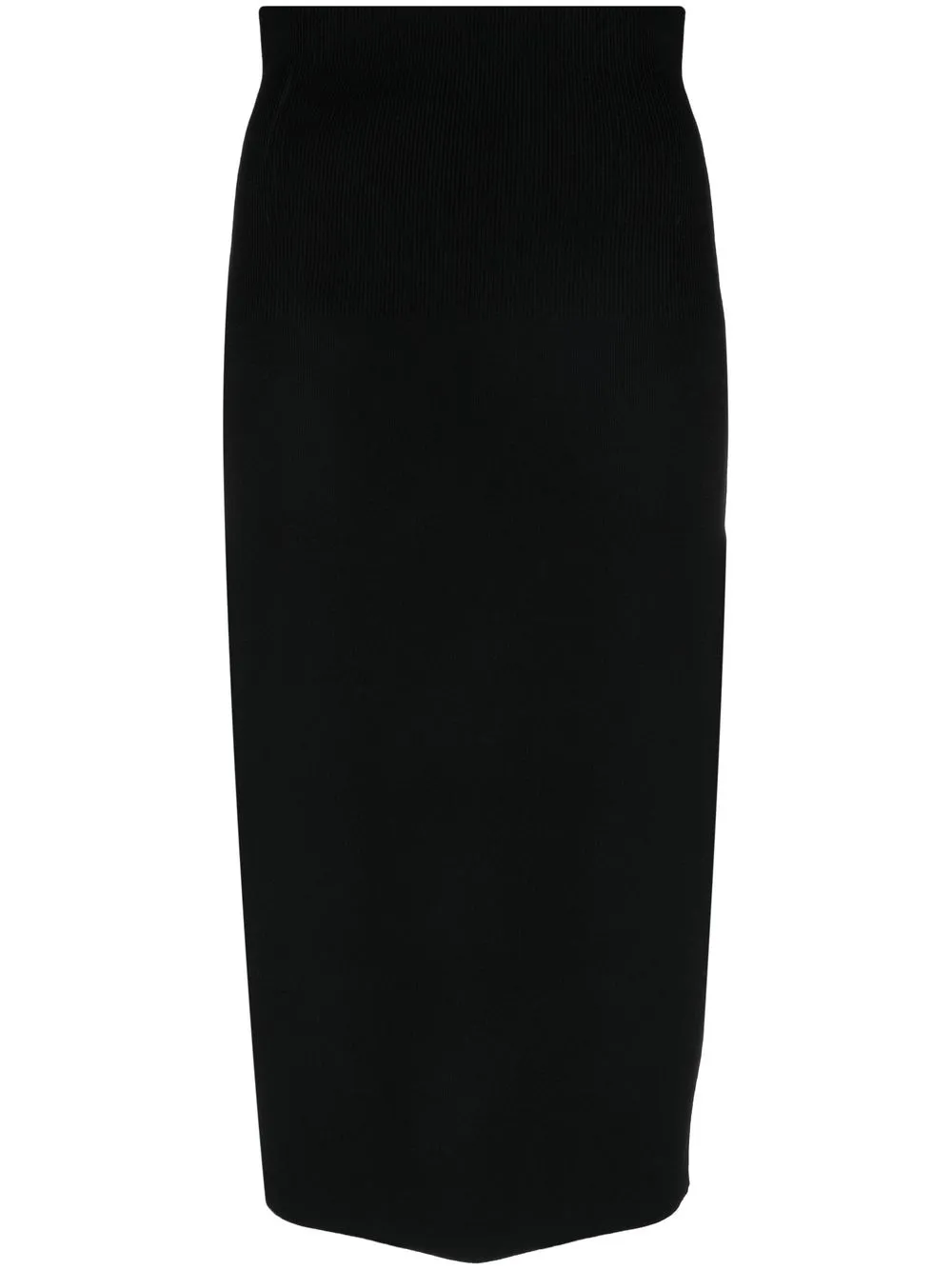 

Victoria Beckham falda midi con cintura alta - Negro