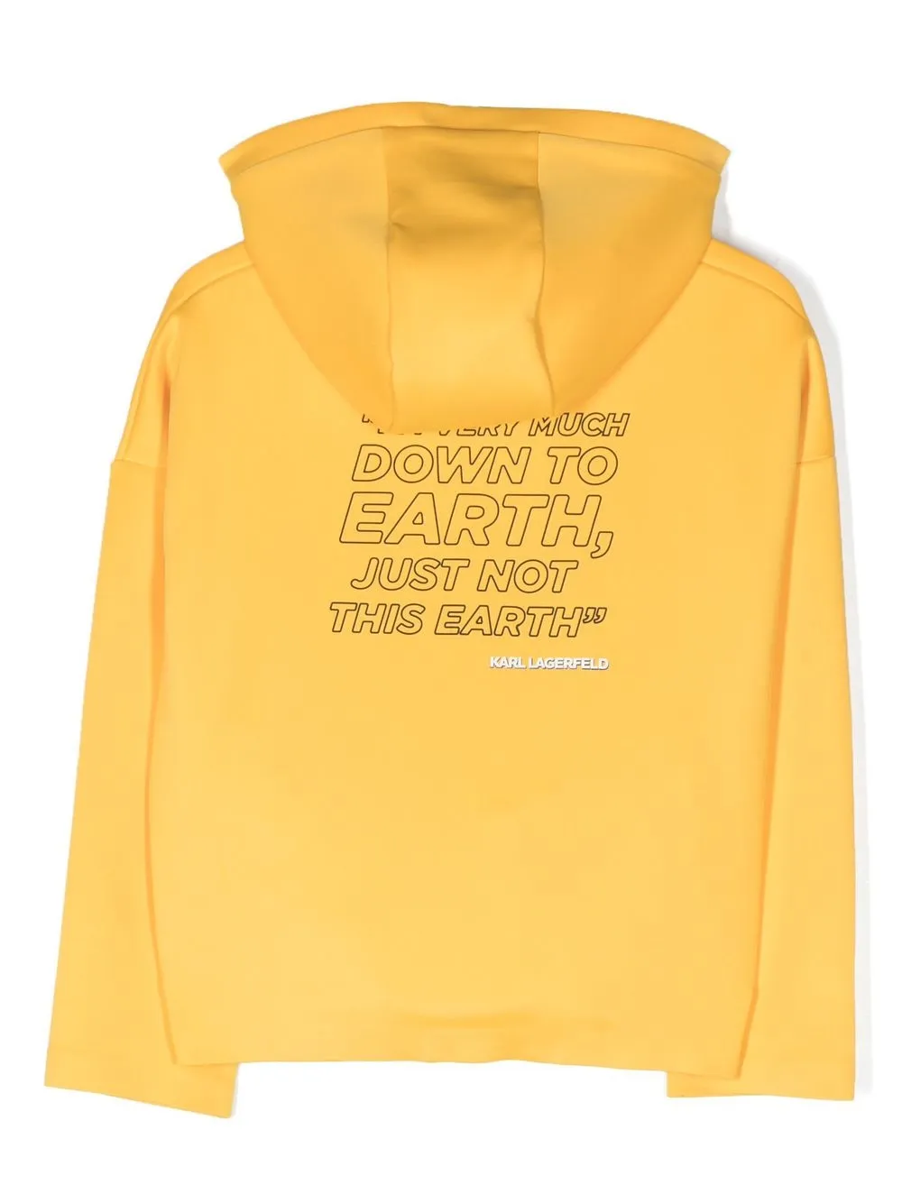 Karl Lagerfeld Kids Hoodie met tekst - Geel