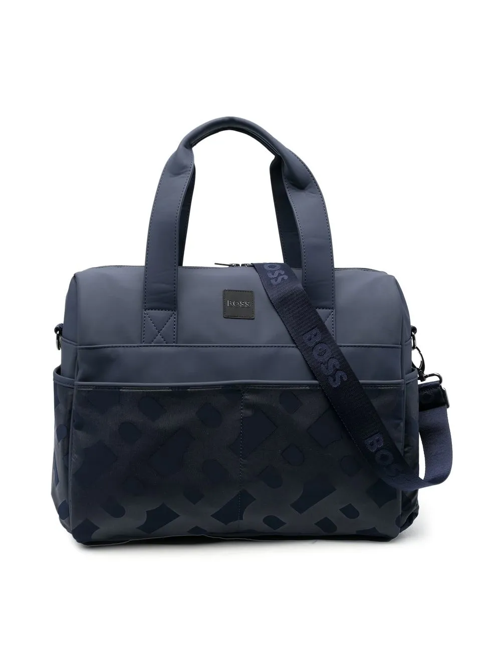 

BOSS Kidswear logo-patch changing bag - Blue