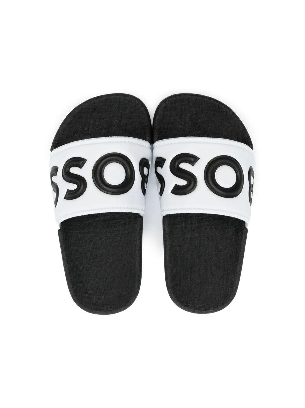 Bosswear Colour-block Slides In White