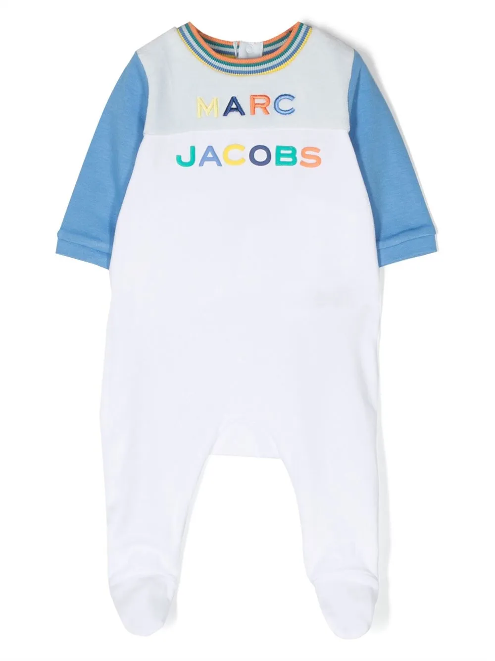 

Marc Jacobs Kids logo-embroidered babygrow - Blue