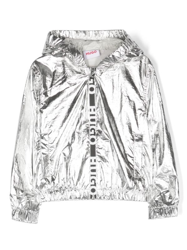 Metallic windbreaker on sale