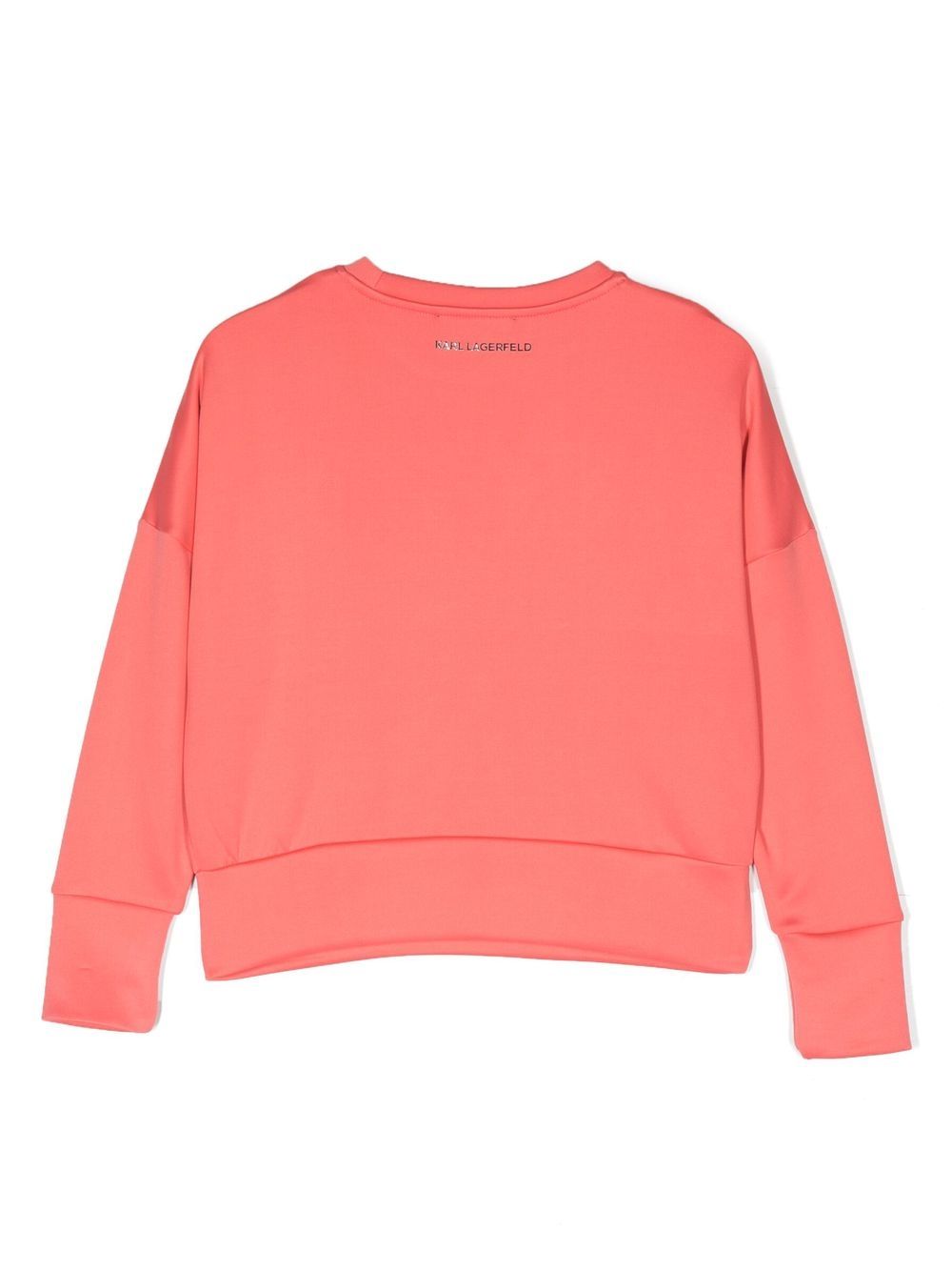 Karl Lagerfeld Kids Sweater met verlaagde schouders - Oranje