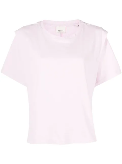 ISABEL MARANT Zelitos pleat-detail T-shirt