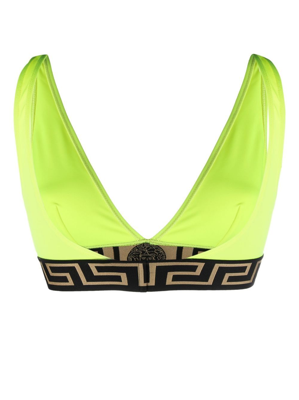 Versace Bikinitop met logo tailleband - Geel