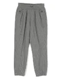 Monnalisa striped tailored-cut trousers - Grey