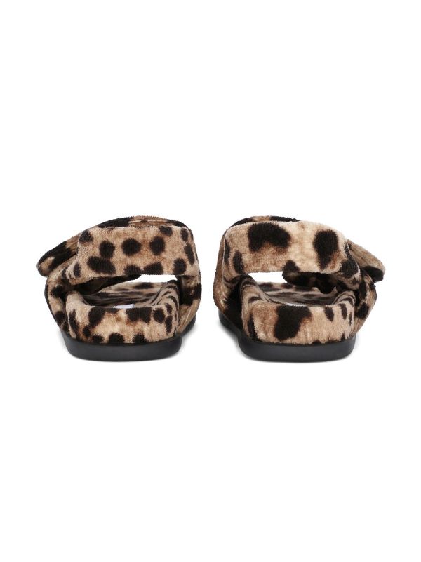 Leopard print best sale kids slippers