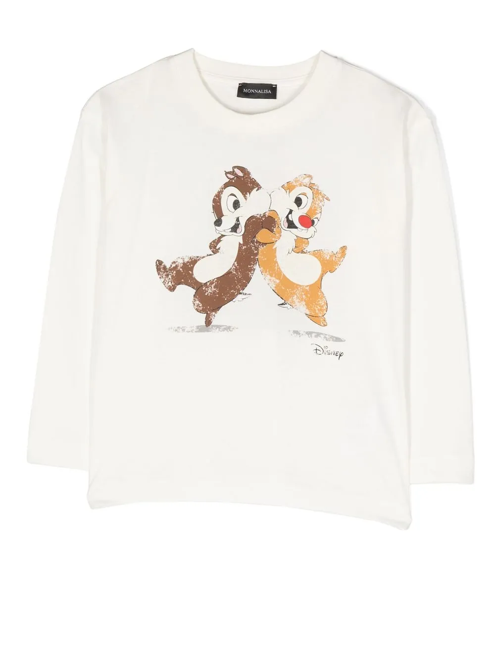 

Monnalisa playera con motivo Chip 'N Dale - Blanco