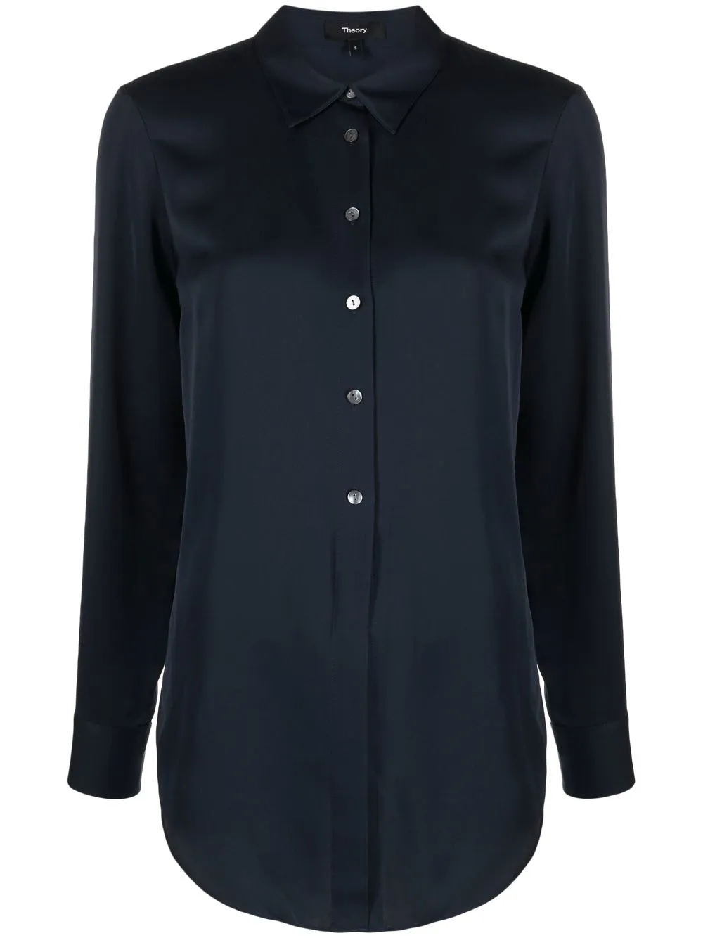 

Theory long-sleeve silk shirt - Blue
