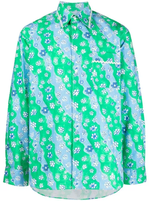 Marni cotton floral-print shirt