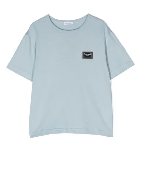 Dolce & Gabbana Kids logo-plaque short-sleeved T-shirt