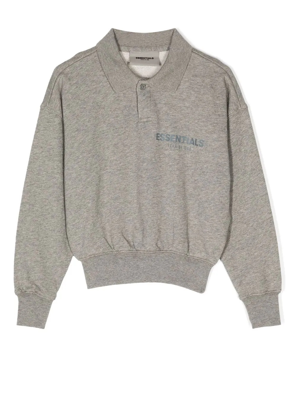 

FEAR OF GOD ESSENTIALS logo-print collared sweatshirt - Grey