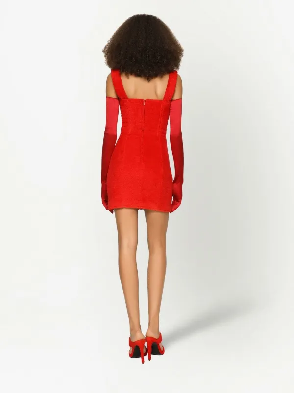 Dolce & Gabbana KIM DOLCE&GABBANA Terrycloth Minidress | Red