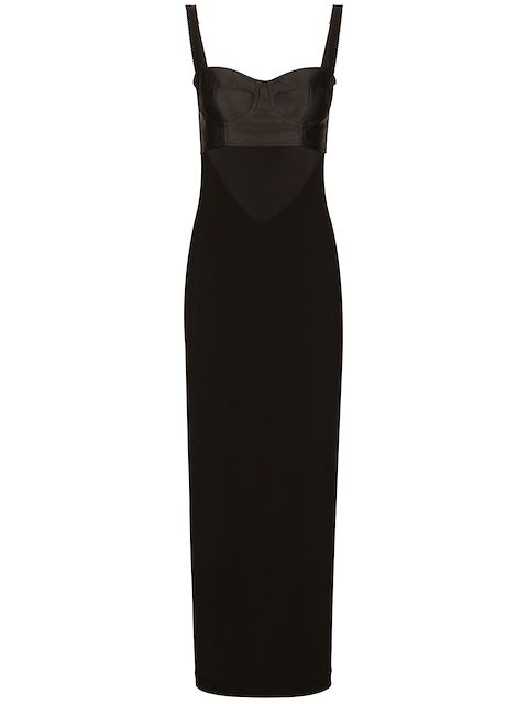 Dolce & Gabbana KIM DOLCE&GABBANA contrasting-panel fitted dress