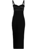 Dolce & Gabbana x Kim Kardashian bustier midi dress - Black