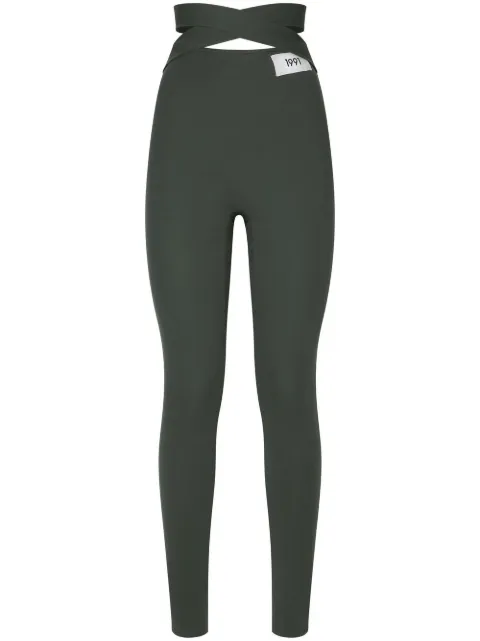 Dolce & Gabbana KIM DOLCE&GABBANA crossover-strap leggings