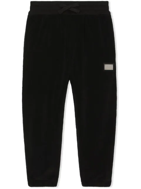 Dolce & Gabbana Kids pants con etiqueta del logo