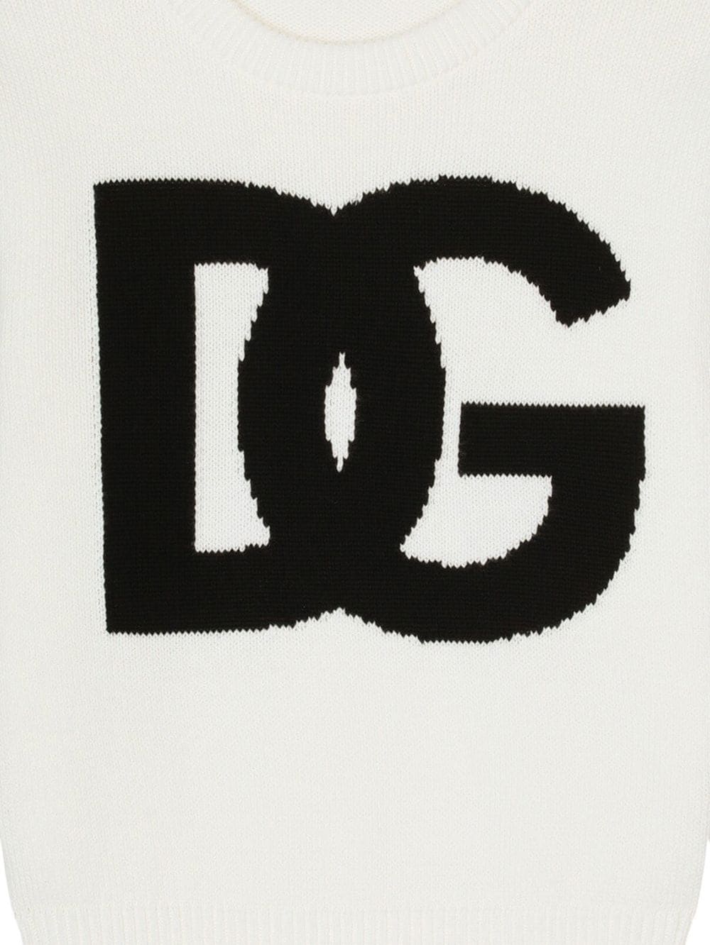 Shop Dolce & Gabbana Dg-logo Cotton Jumper In White