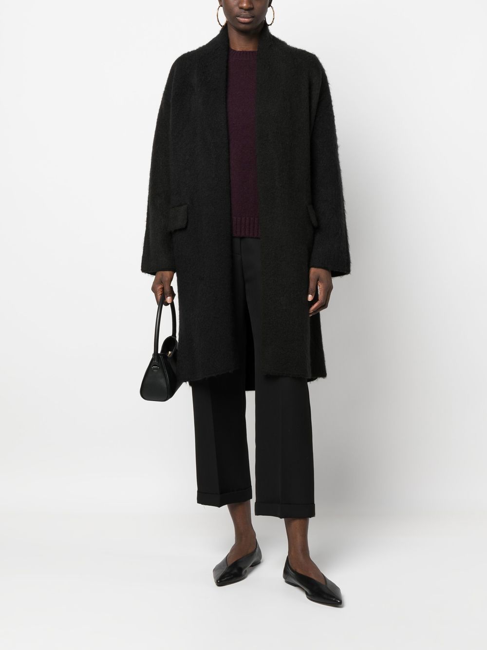 Laneus Brushed open-front Coat - Farfetch