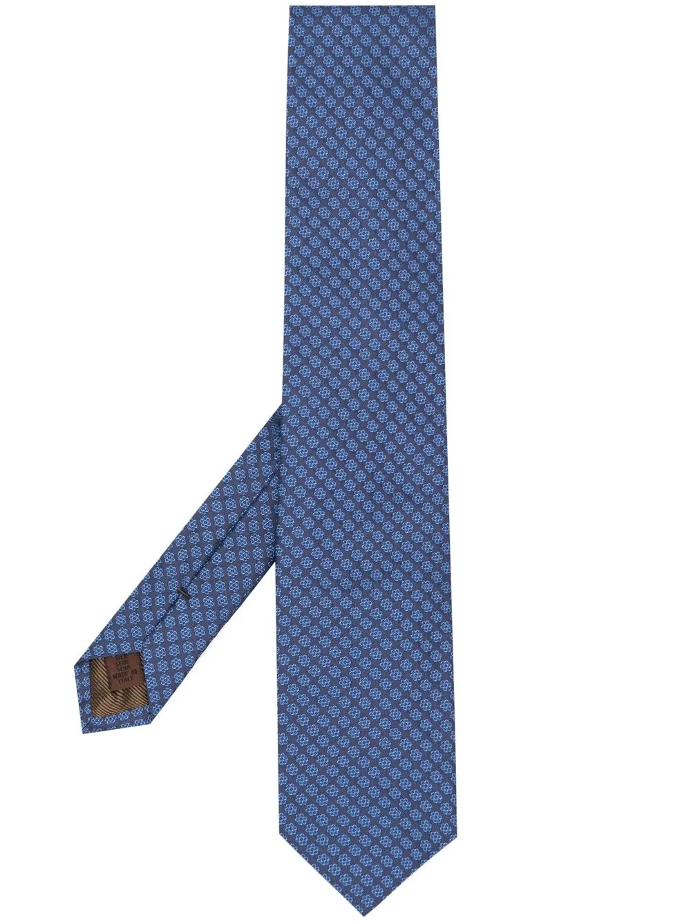 

Church's embroidered silk tie - Blue