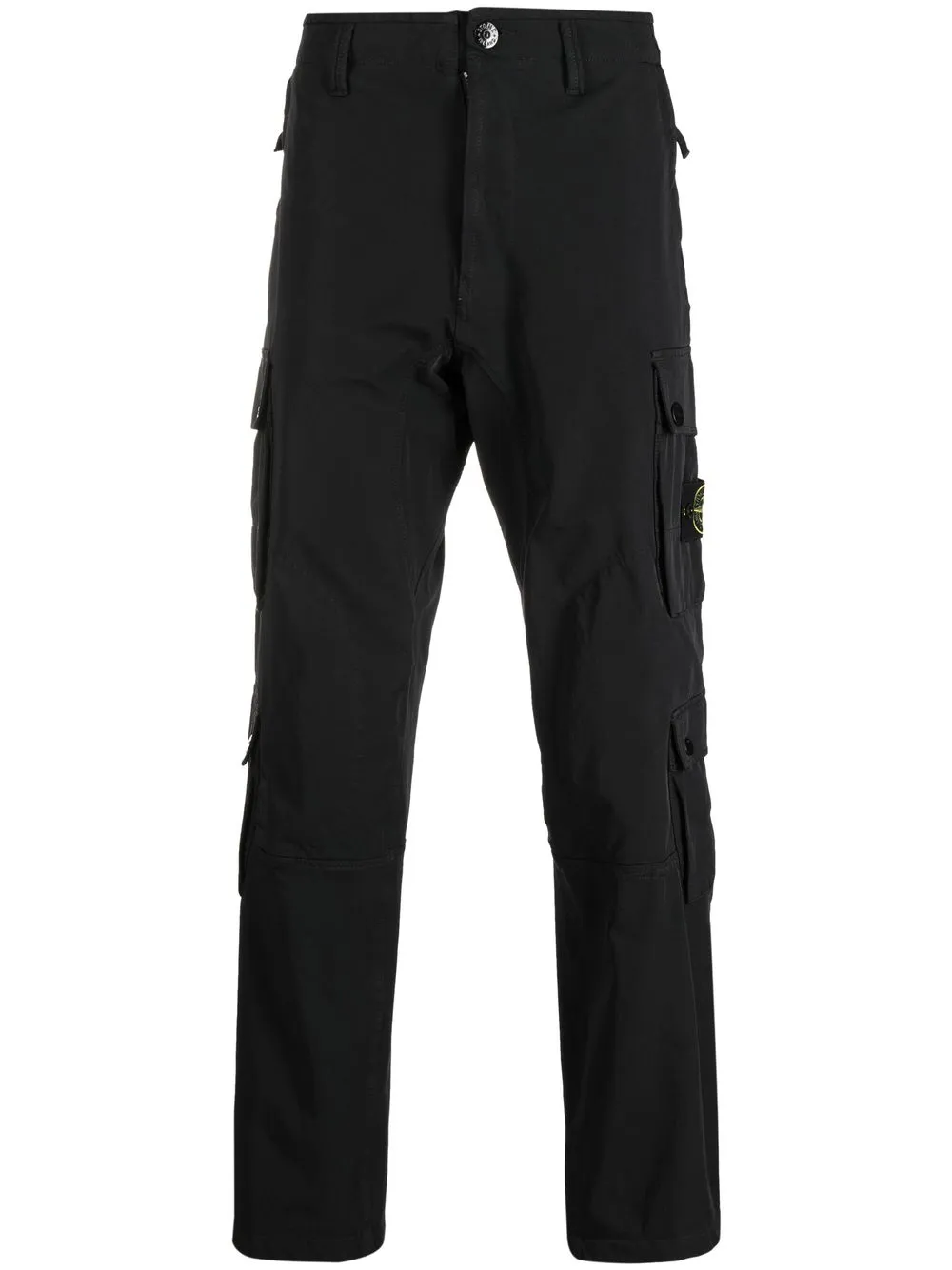 

Stone Island logo-patch cargo trousers - Black