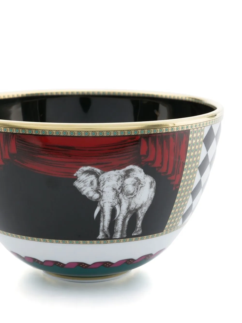 Ginori 1735 Totem Elephant Bowl (10cm) In Black
