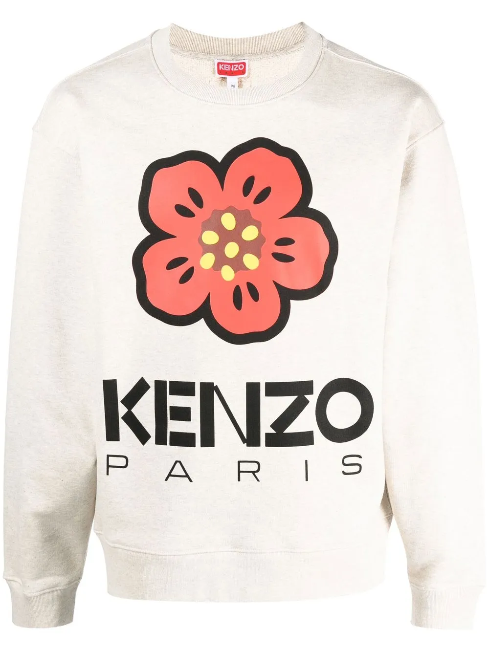 

Kenzo flower-motif logo-print sweatshirt - Neutrals