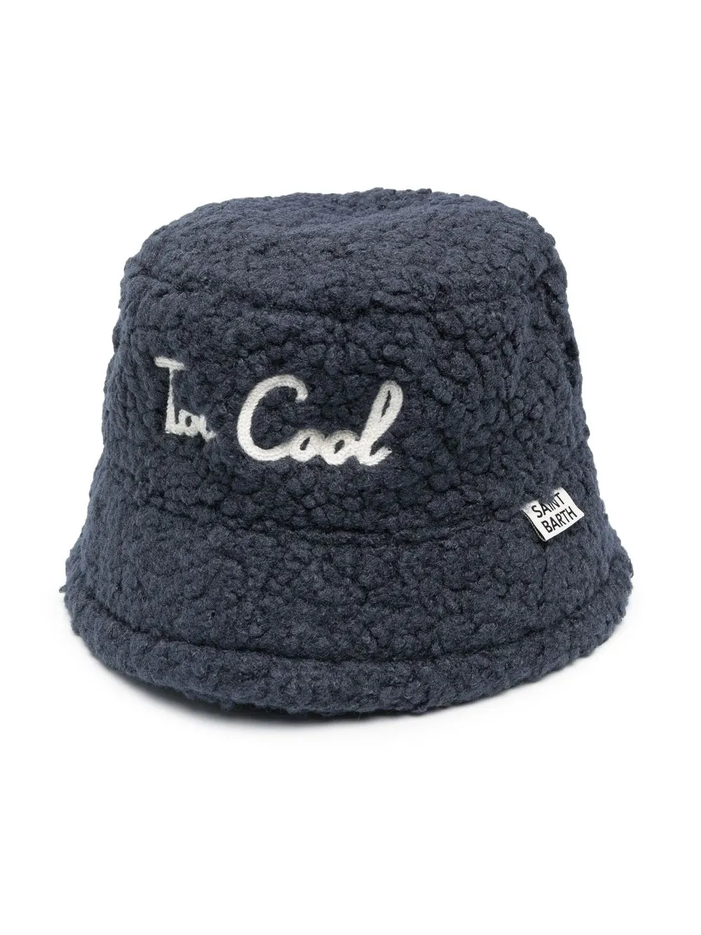 

MC2 Saint Barth Kids embroidered-slogan bucket hat - Blue