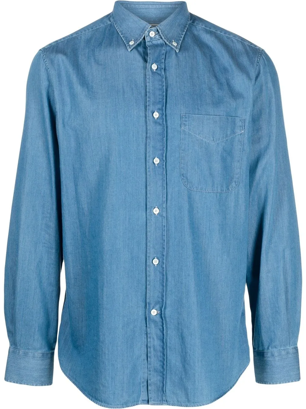 

Brunello Cucinelli camisa de mezclilla con botones - Azul