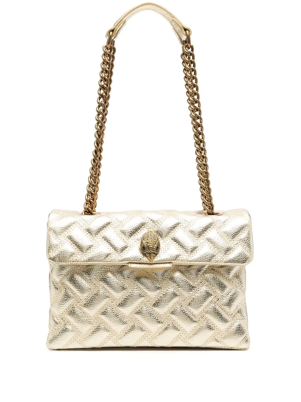 

Kurt Geiger London matelassé-effect leather shoulder bag - Gold