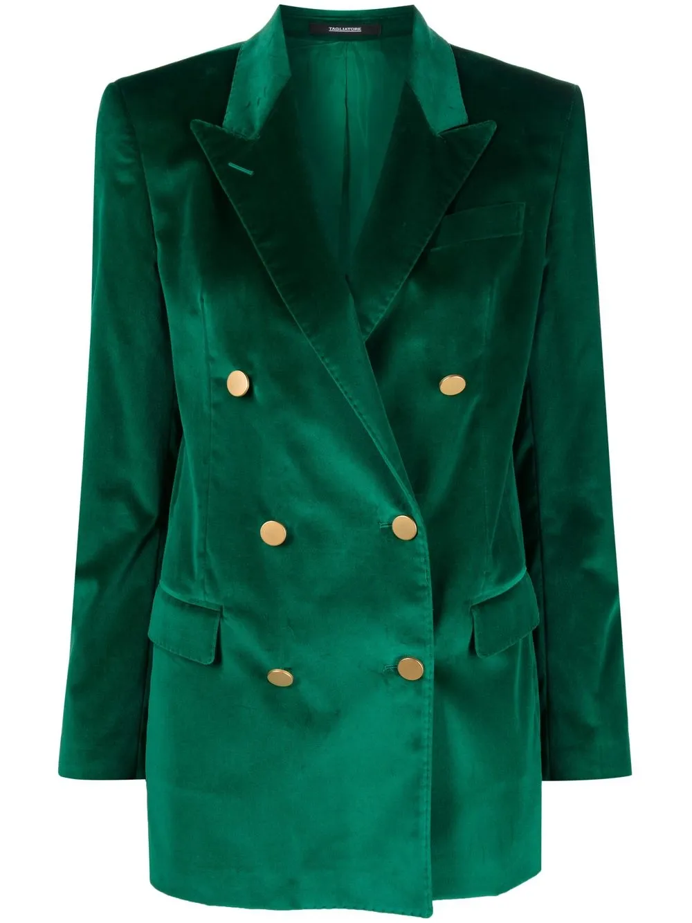 

Tagliatore double-breasted button blazer - Green