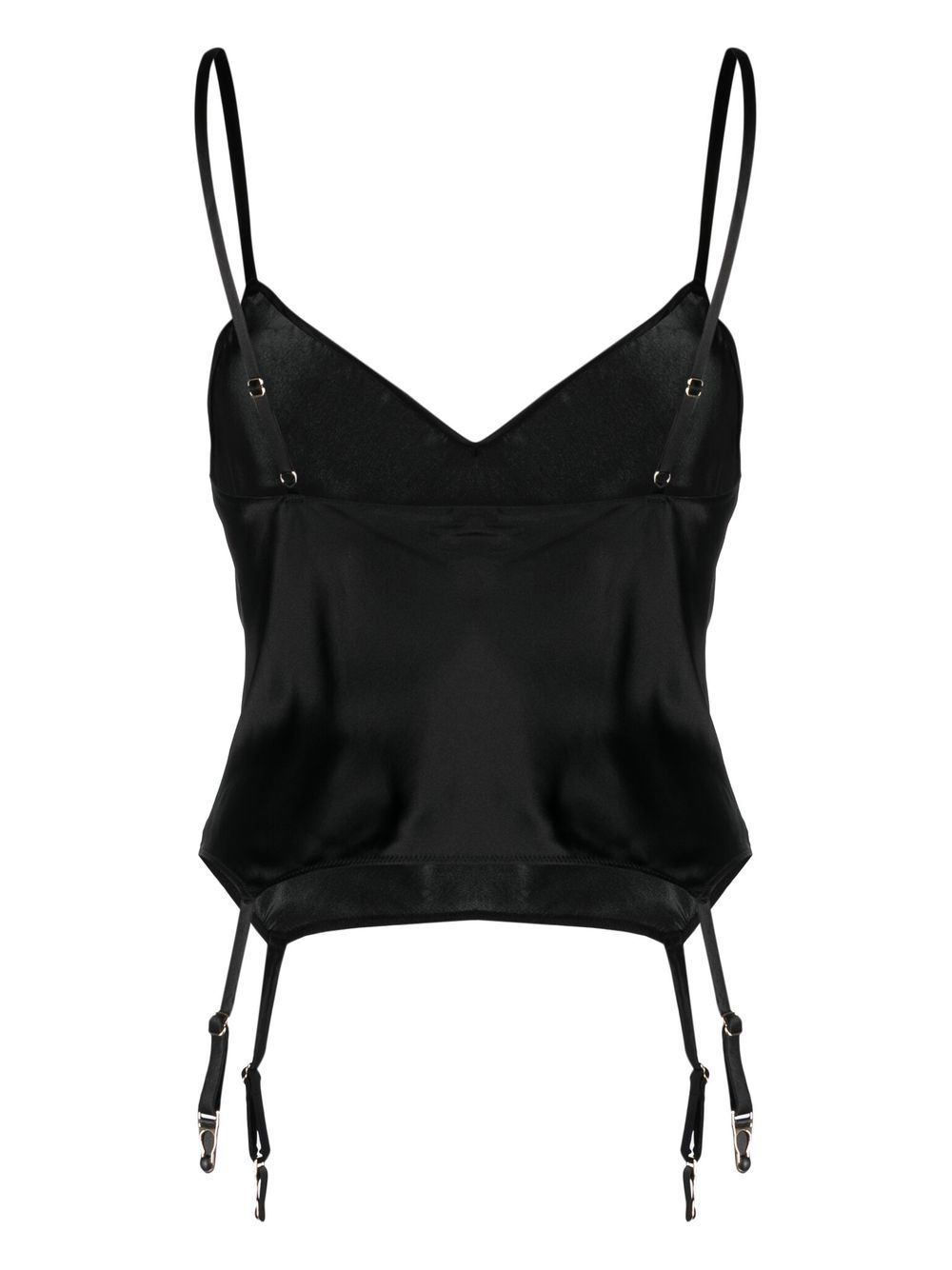 Shop Maison Close Silk Camisole Top In Black