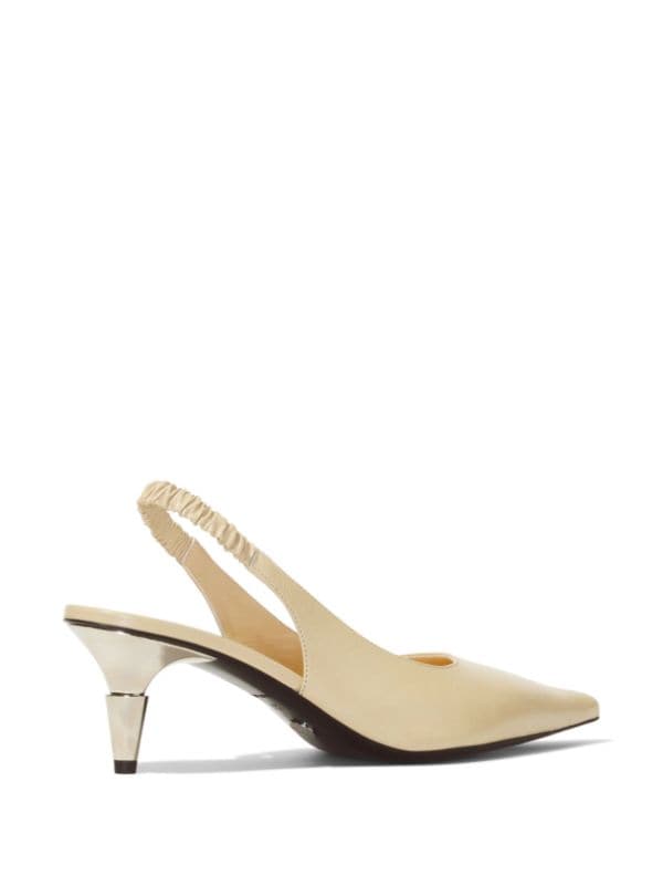 Proenza Schouler Spike Slingback Leather Pumps Farfetch