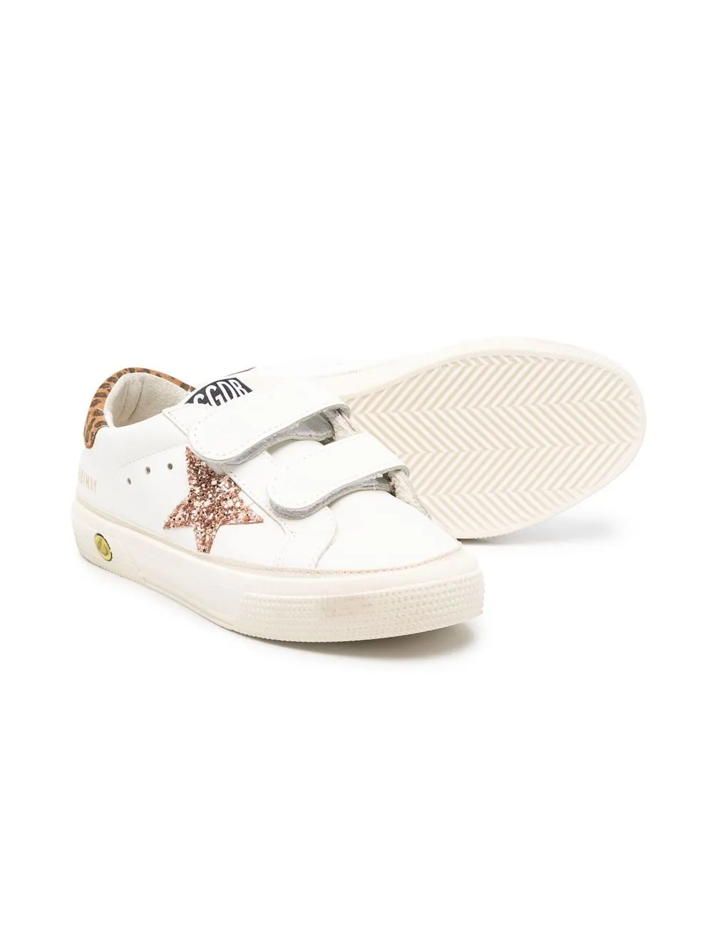 Golden Goose Kids Superstar sneakers met klittenband - Wit
