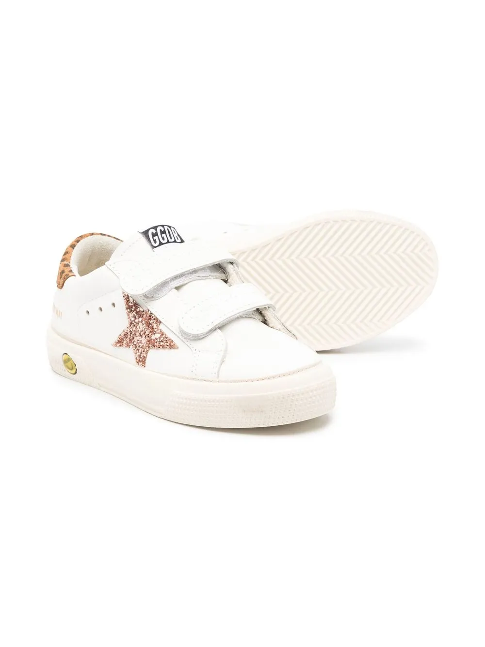 Golden Goose Kids Superstar sneakers met klittenband - Wit