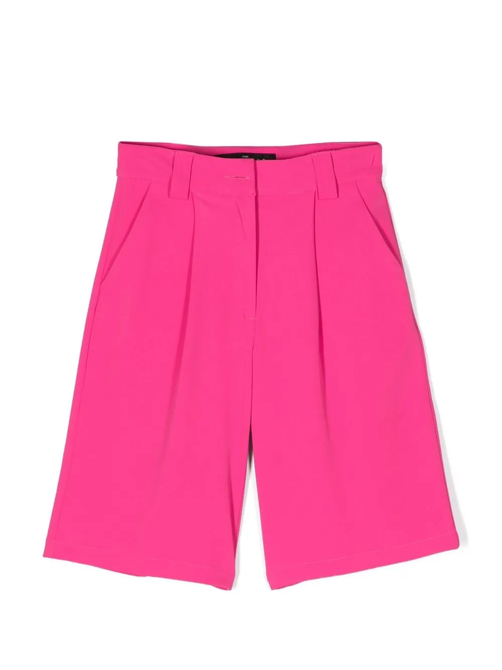 

John Richmond Junior logo-patch knee-length shorts - Pink