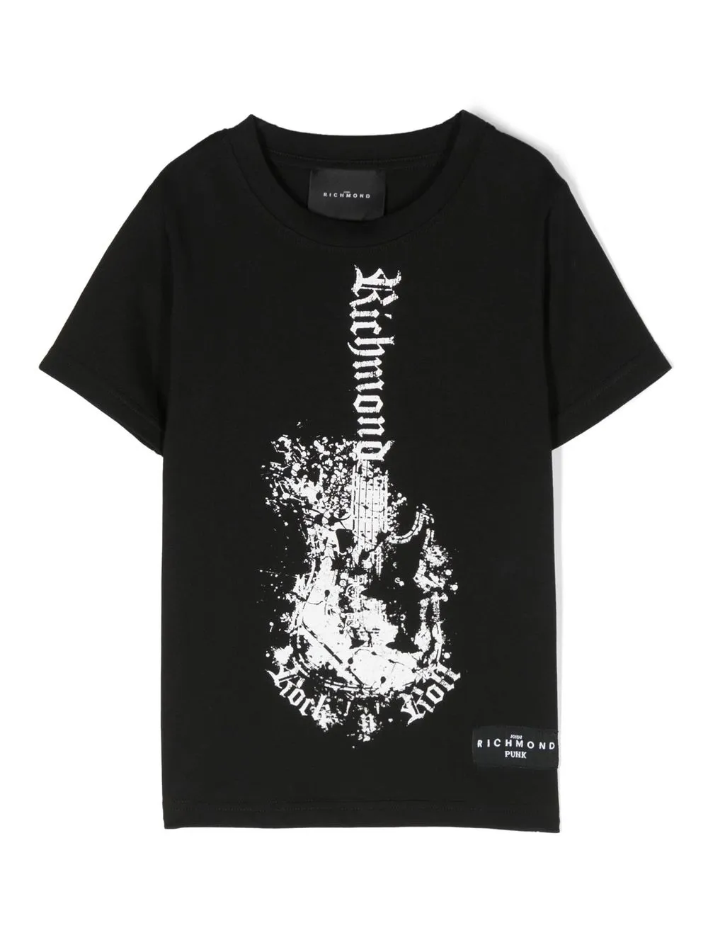

John Richmond Junior logo-print T-shirt - Black