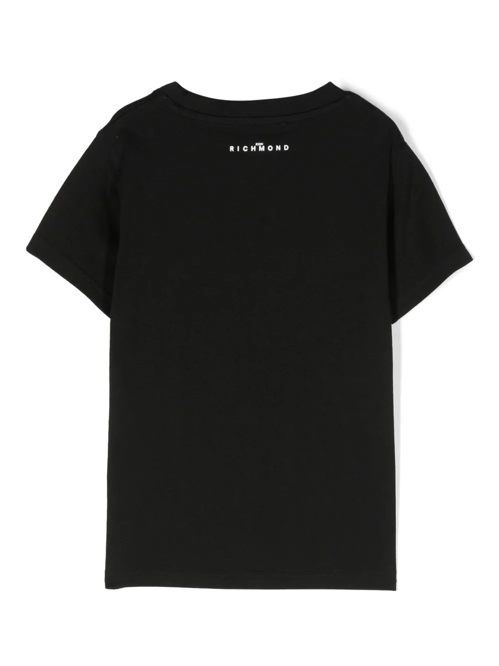 John Richmond Junior T-shirt met logoprint - Zwart