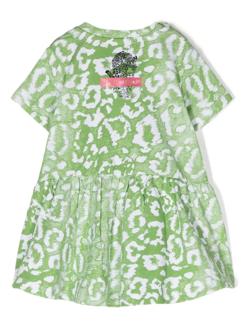 John Richmond Junior Jurk met luipaardprint - Groen