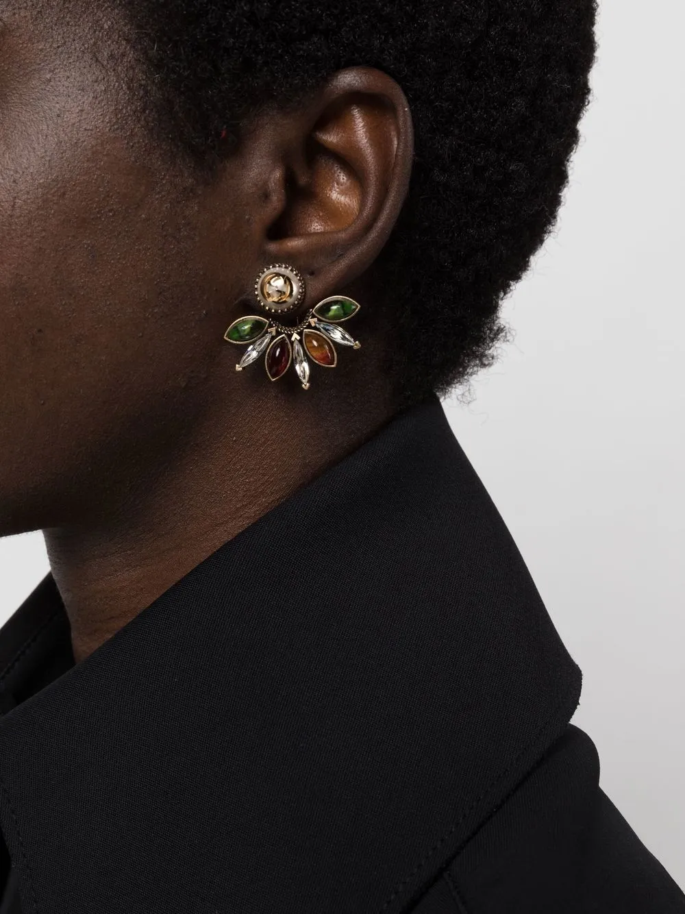 Gucci Oorbellen verfraaid met kristallen - Goud